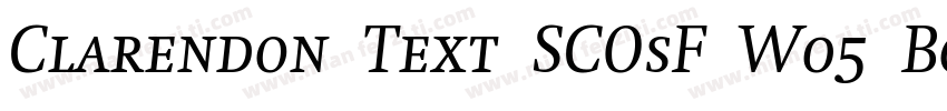 Clarendon Text SCOsF W05 Bold字体转换